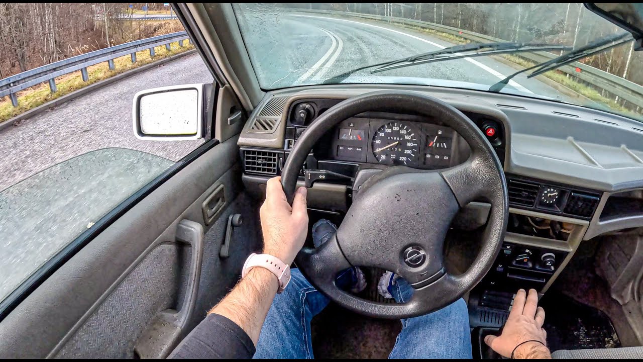1994 Opel Kadett E [1.4 S 75HP] |0-100| POV Test Drive #1929 Joe Black