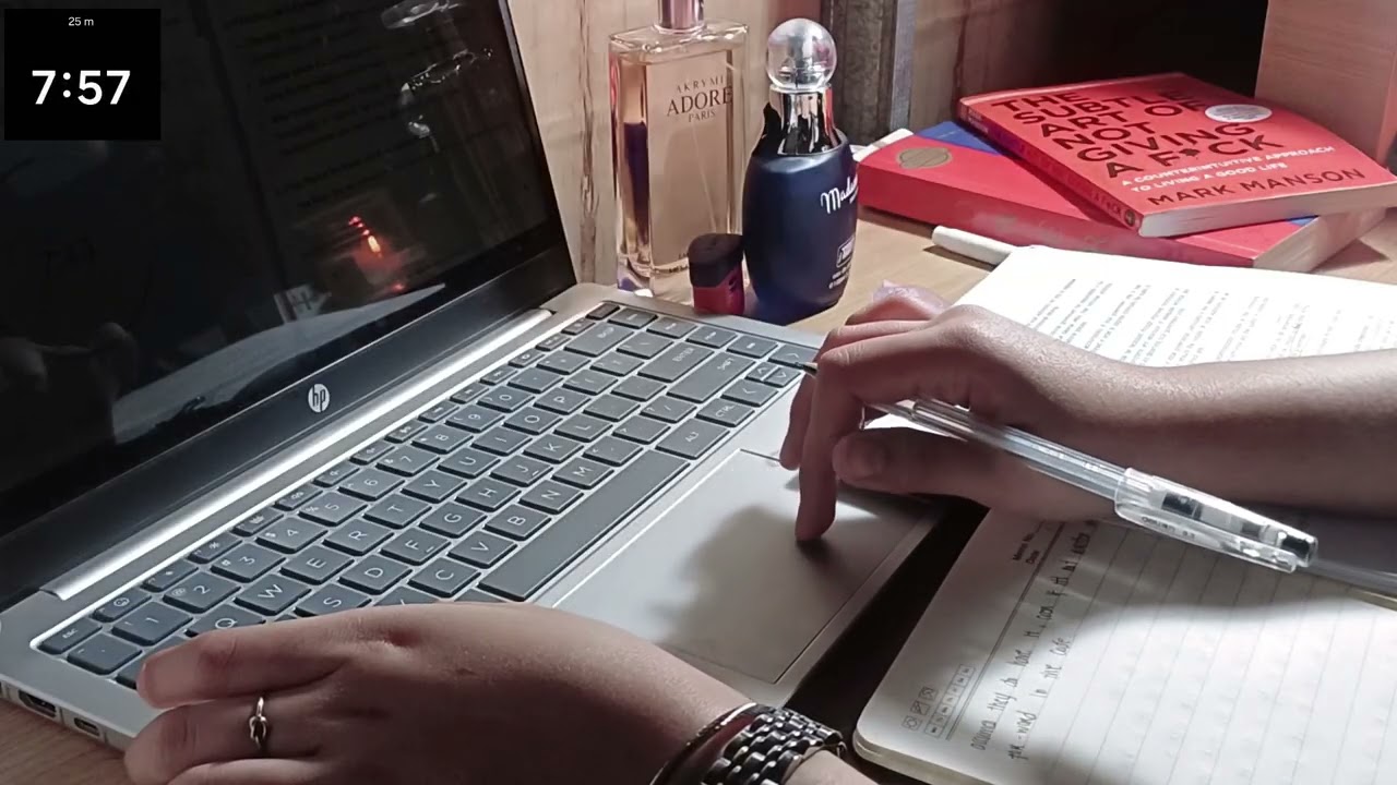 📑💻|Study vlog| realistic way of studying as a college student ft. calm background music | Part II 💻📑