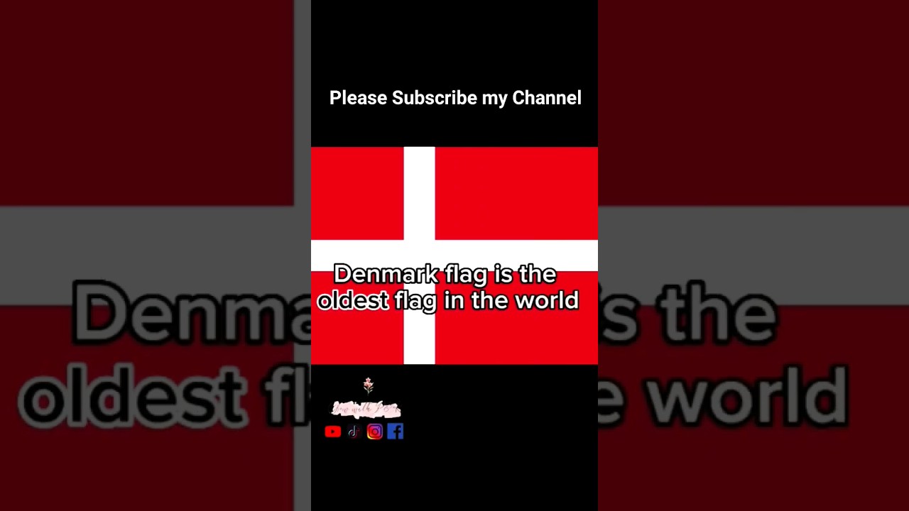 🇩🇰 Denmark Flag is the oldest flag in the world | Danish Flag #flags @GrowwithPandK #denmark