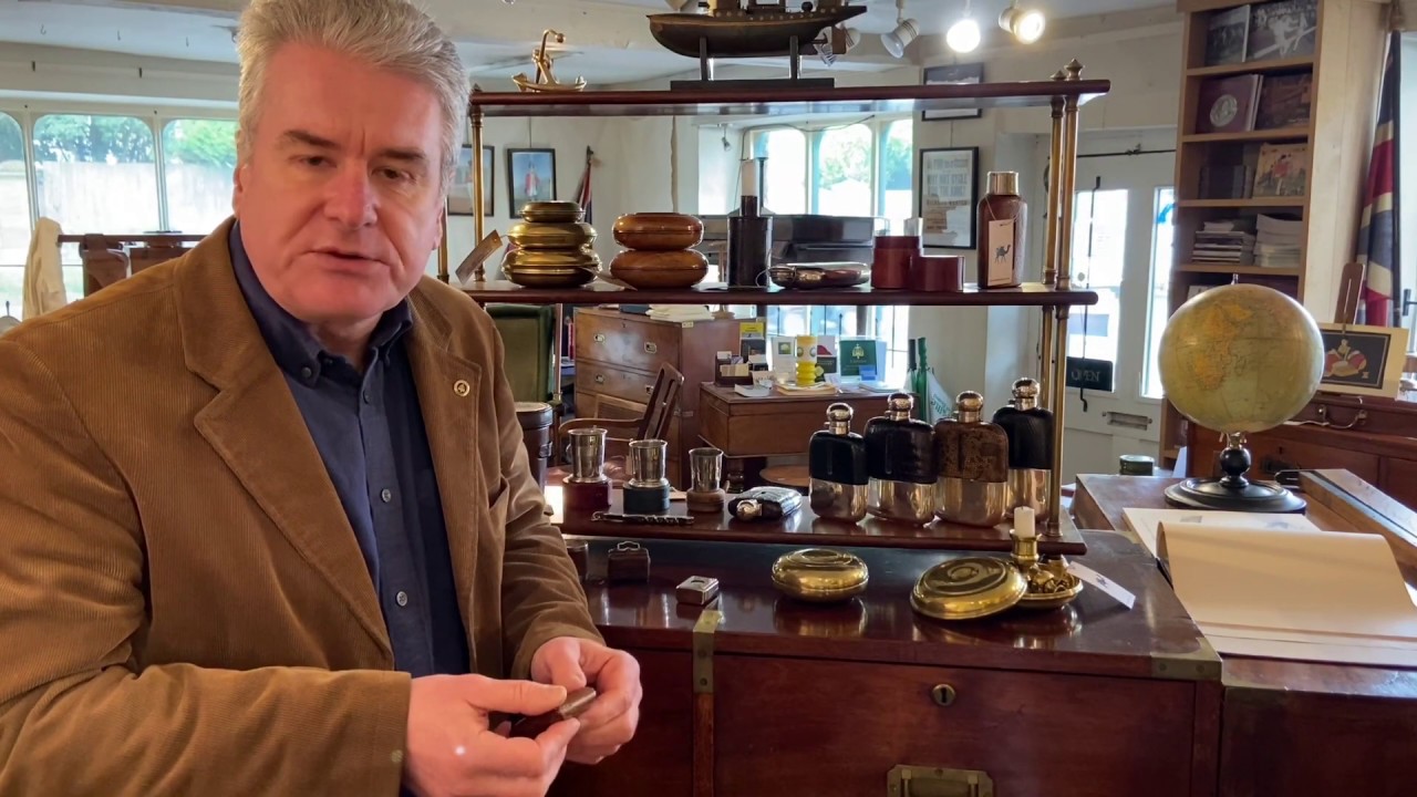 Demonstration of a Ransome Patent antique travel inkwell.