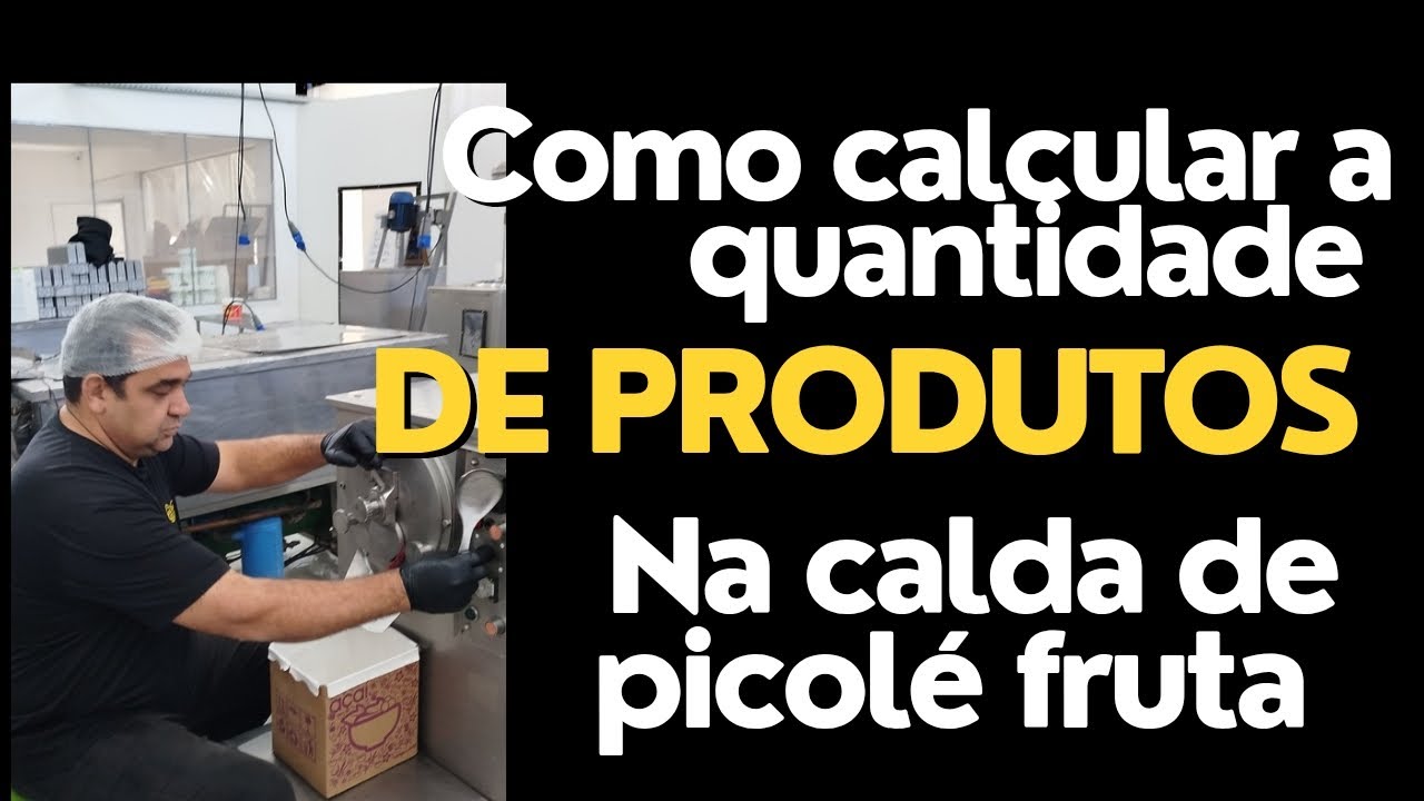 Como calcular a quantidade de produto para fazer calda base de picolé de fruta/ @guiadosorveteiro 