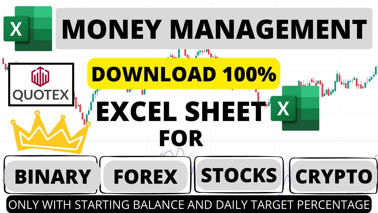 MONEY MANAGEMENT Excel Sheet For Binary, #quotex ,Stocks, Forex, & Crypto. #moneymanagement #trading