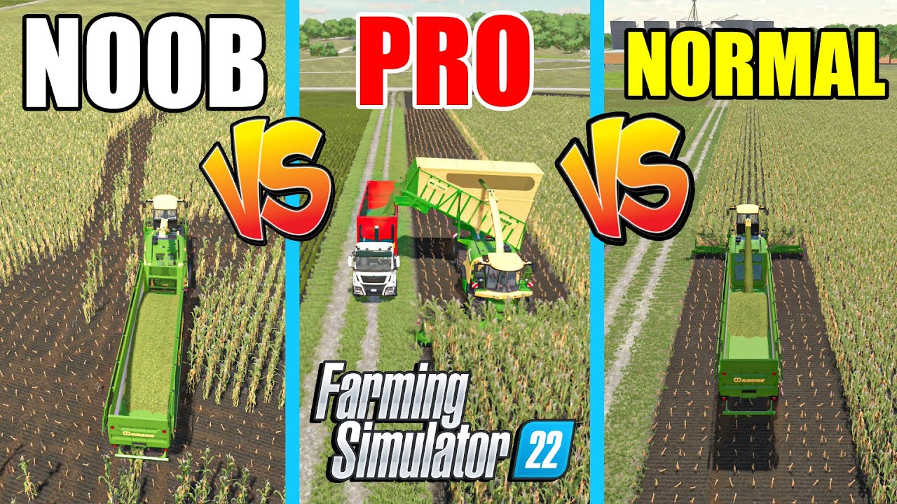 NOOB vs PRO vs NORMAL Player: Silage Harvest | Farming Simulator 22