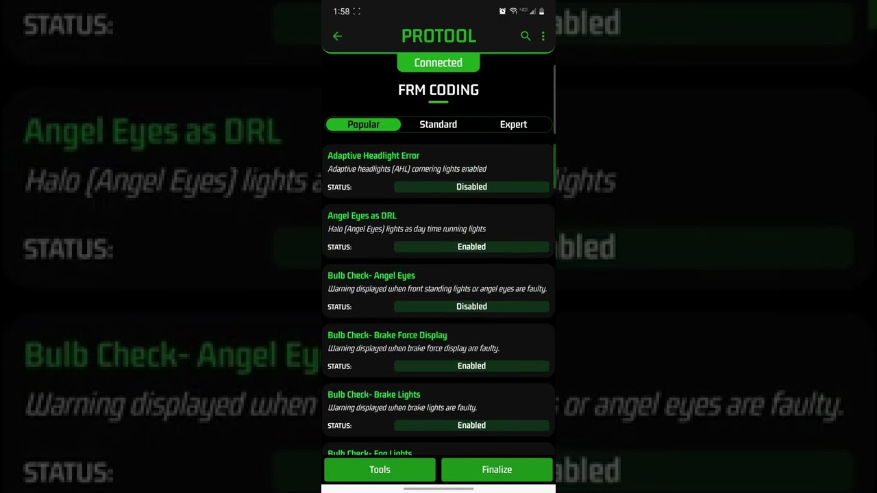 coding out adaptive bmw headlights