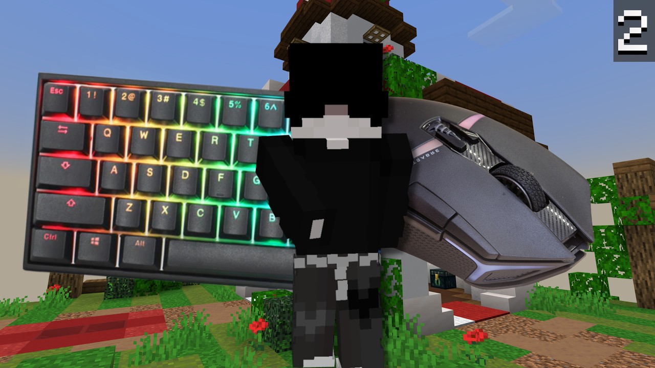 Hive Bedwars Keyboard and Mouse sounds  [4K]