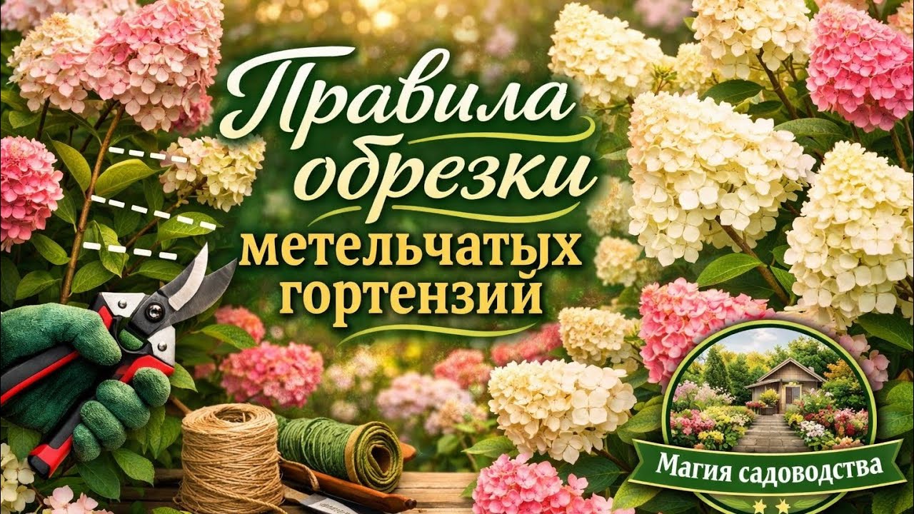Не совершай ошибки обрезай гортензию правильно💮#гортензия #метельчатаягортензия #обрезкагортензии 