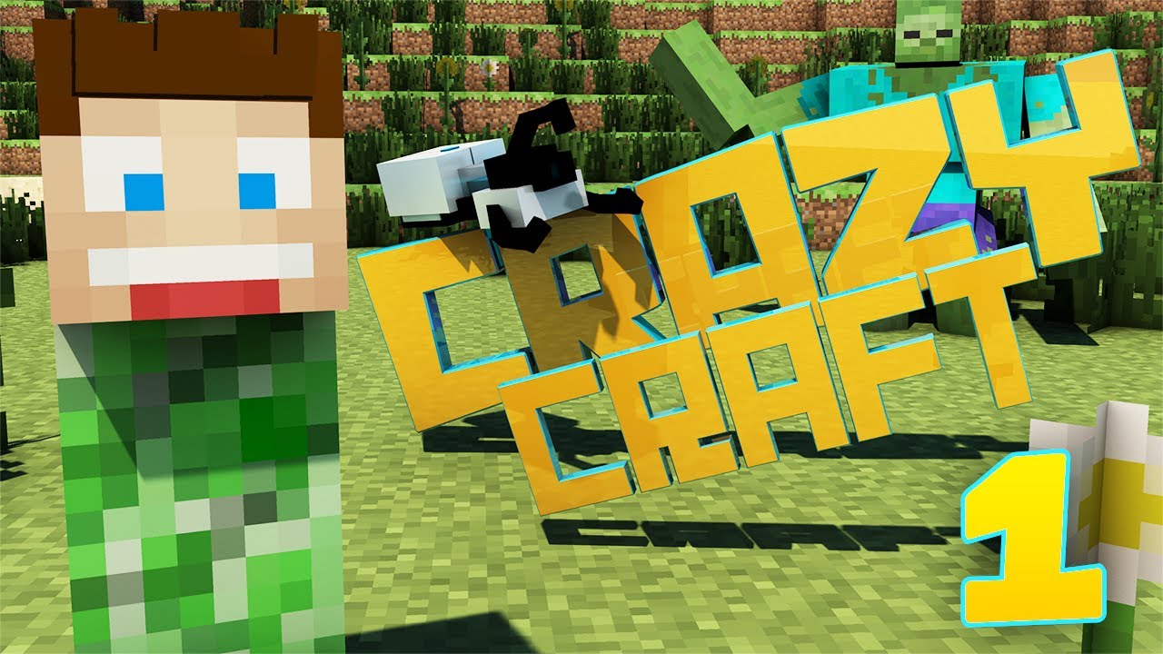 CRAZYCRAFT 2.0 - EPISODE 1 - THE CRAZINESS RETURNS! (Minecraft)