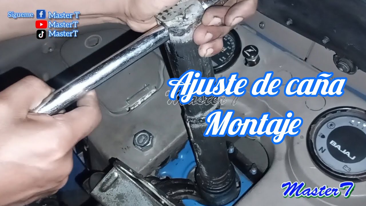 COLOCANDO CAÑA DE MOTOTAXI BAJAJ CROM SIN DAÑAR LA PISTA
