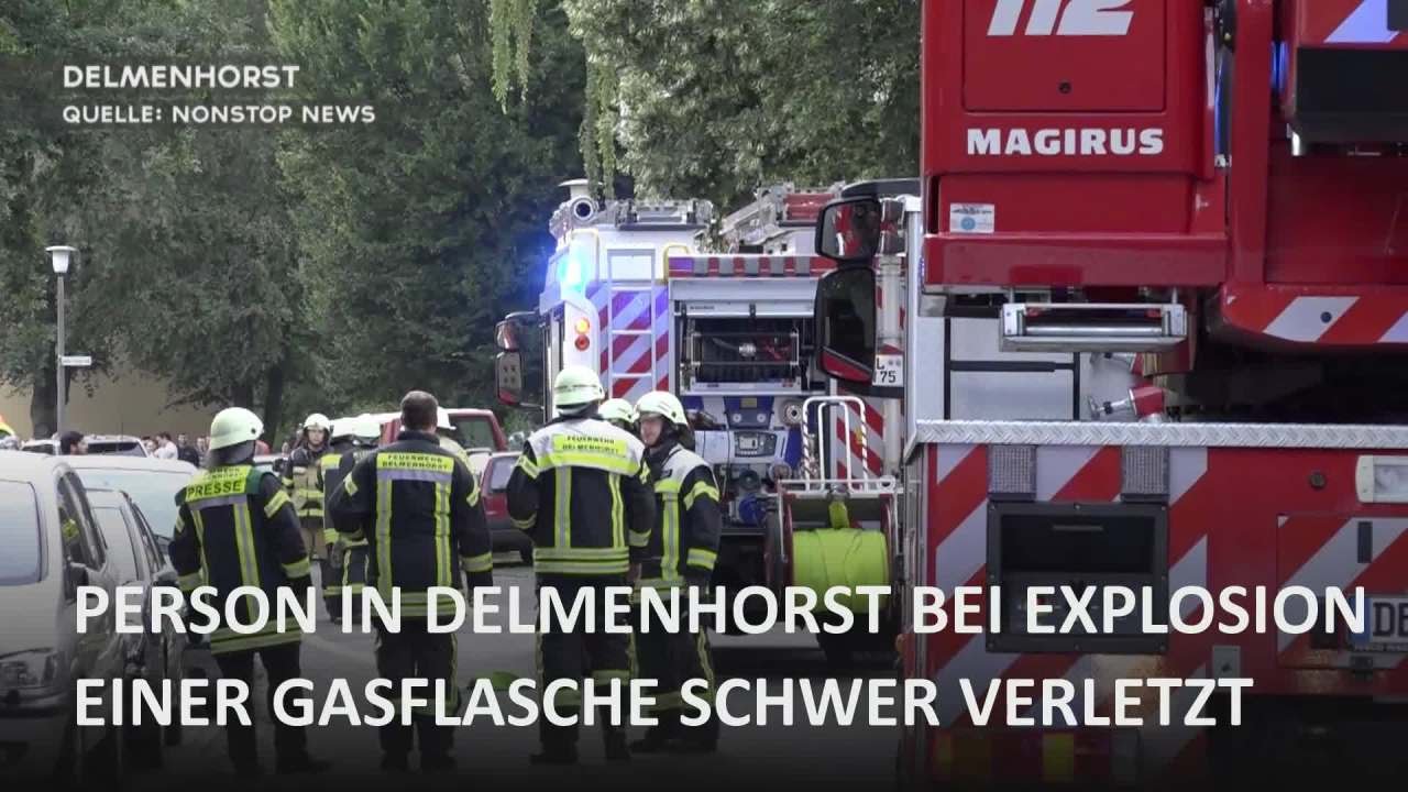 Gas-Explosion: Ein Schwerverletzter in Delmenhorst