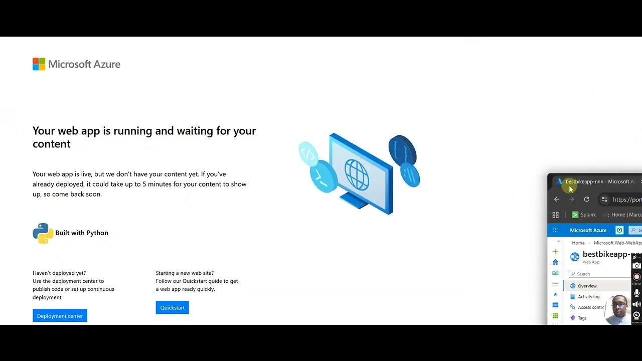 Create Web App + Deploy Code (Portal + Cloud Shell)