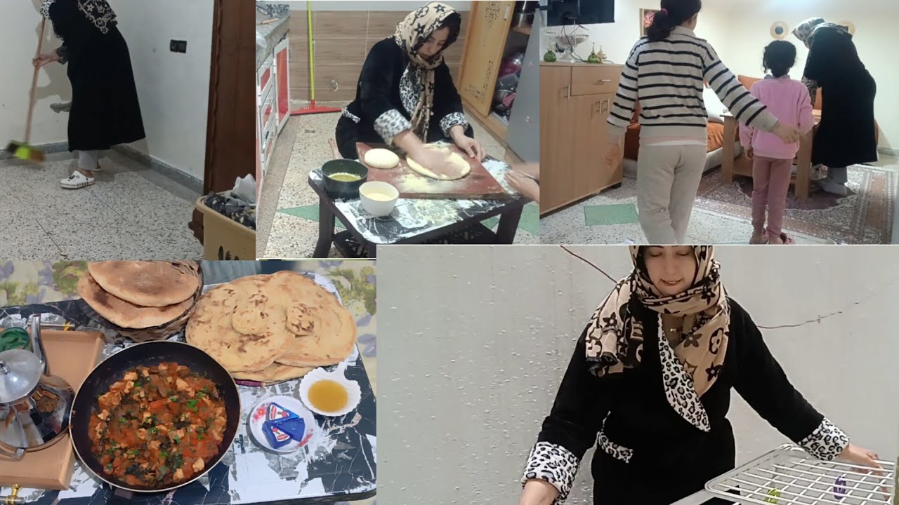 روتين شتوي 💦بكل طاقه ايجابيه وخا البرد 🥶ريحه رمضان عندي فدار 🤲