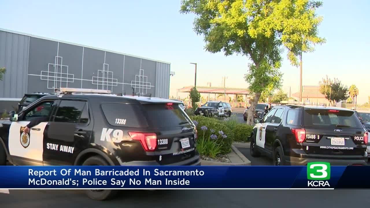 Nobody found after Sacramento police search McDonald's for possible armed suspect