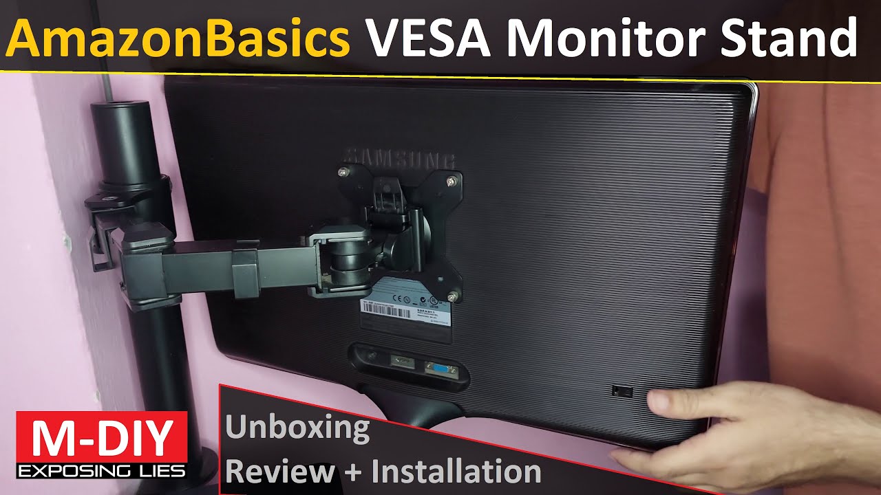 AmazonBasics Monitor Stand (Unboxing Review + Installation)