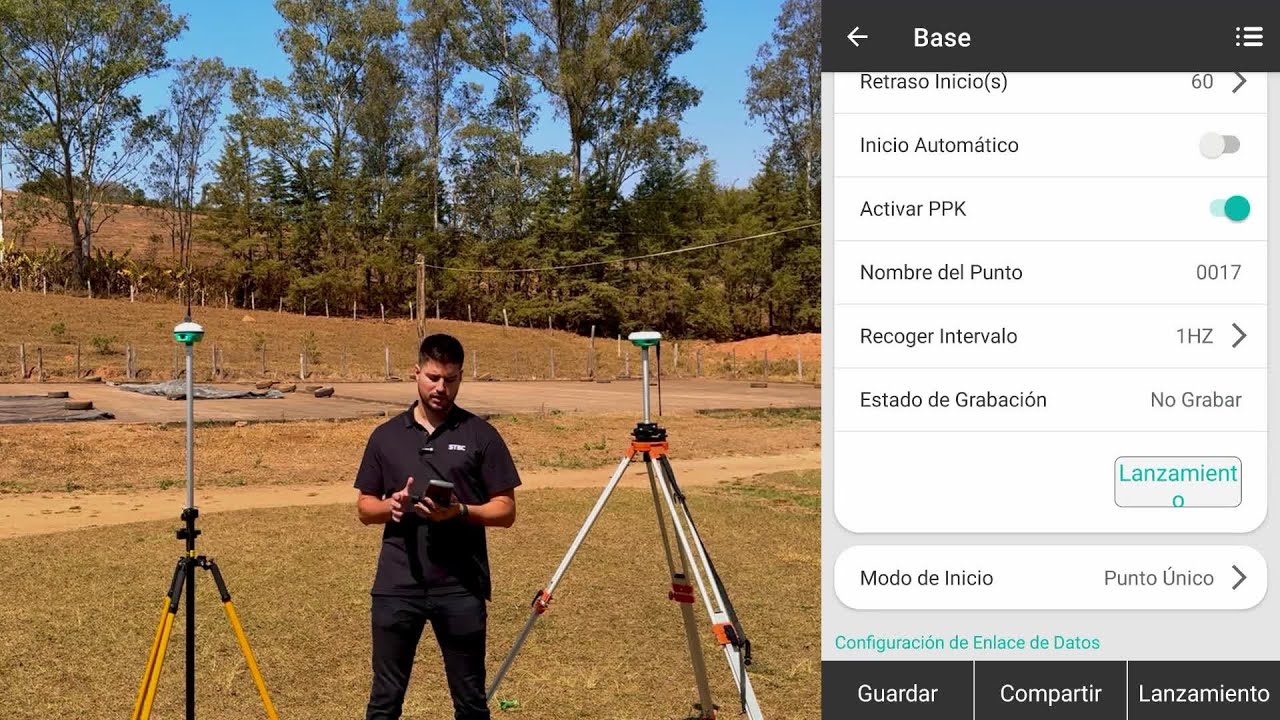 Configuración RTK completa - Base y Rover - Tutoriales STEC FIELD MASTER