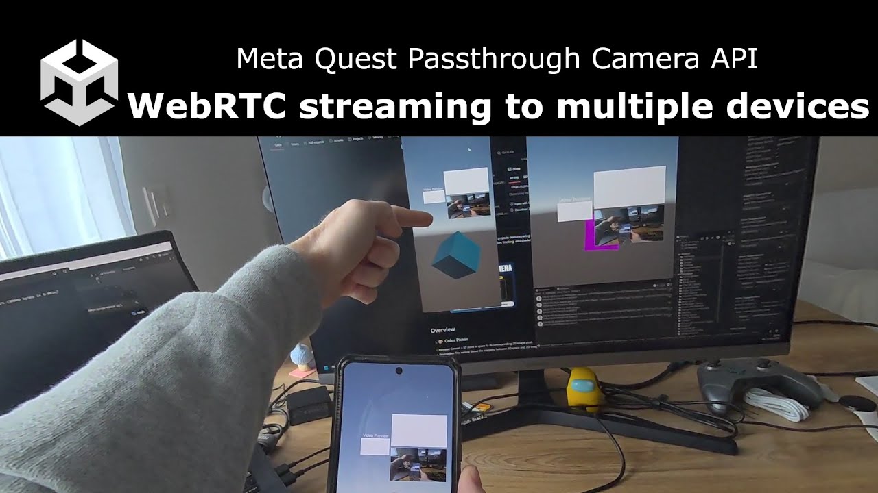 Meta Quest Passthrough Camera API - Easy WebRTC video streaming to multiple devices