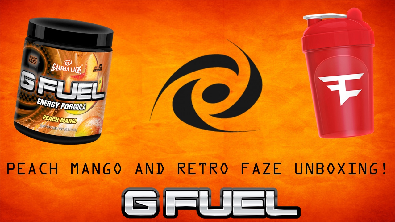 GFUEL UNBOXING! (Peach Mango Tub & Retro FaZe Shaker Cup)