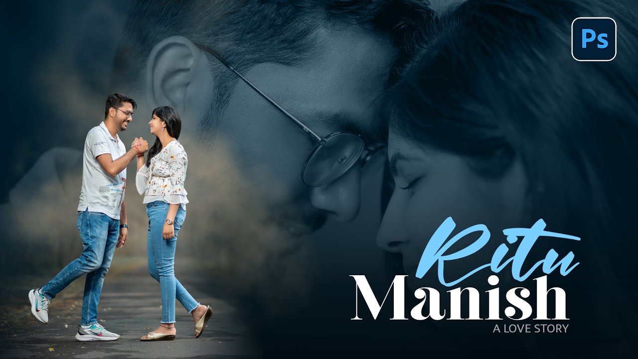 Make Pre wedding Photo Poster Like 3D - Photoshop Tutorial