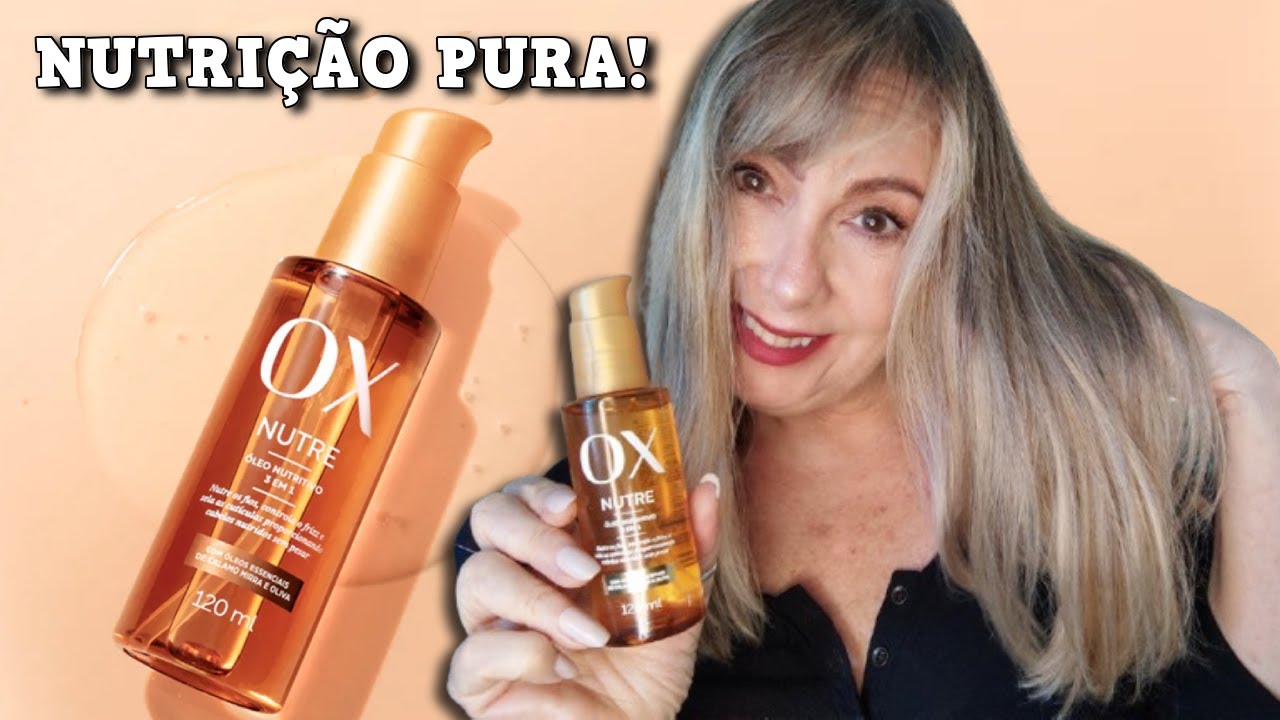 OX NUTRE  ÓLEO 3 EM 1 Proteção térmica e UV Low poo