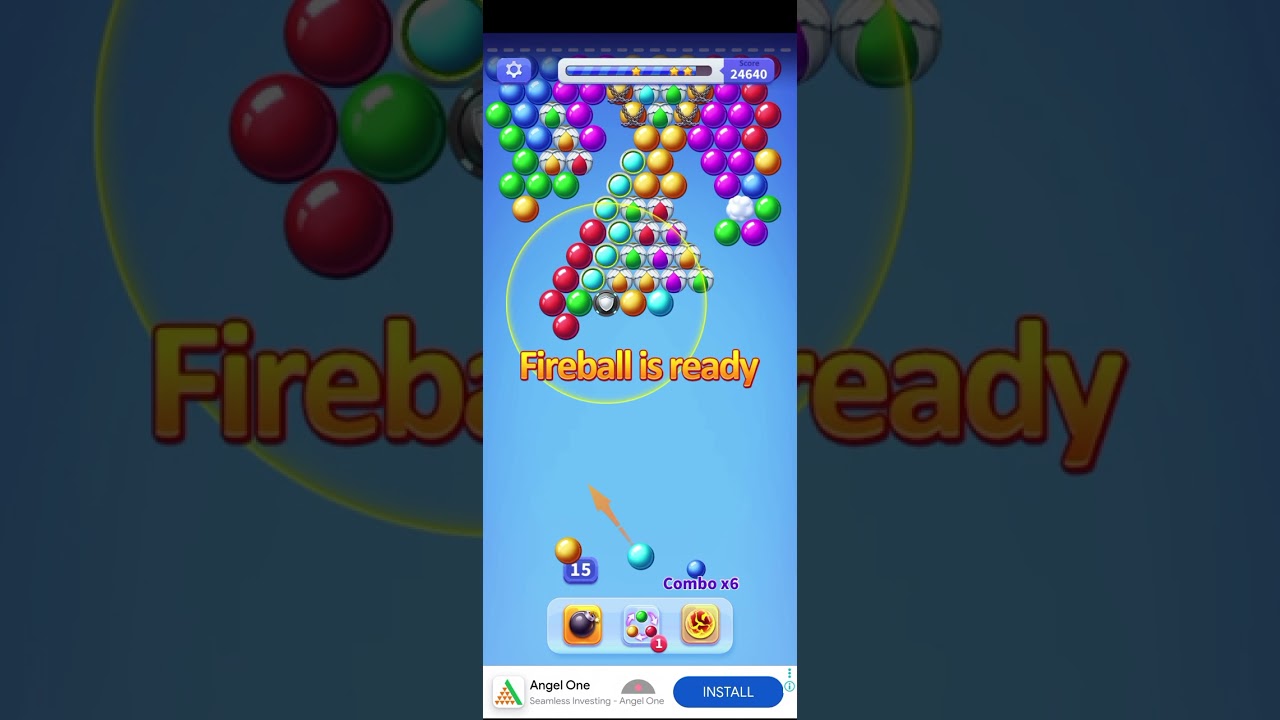 Bubble shooter game level 17