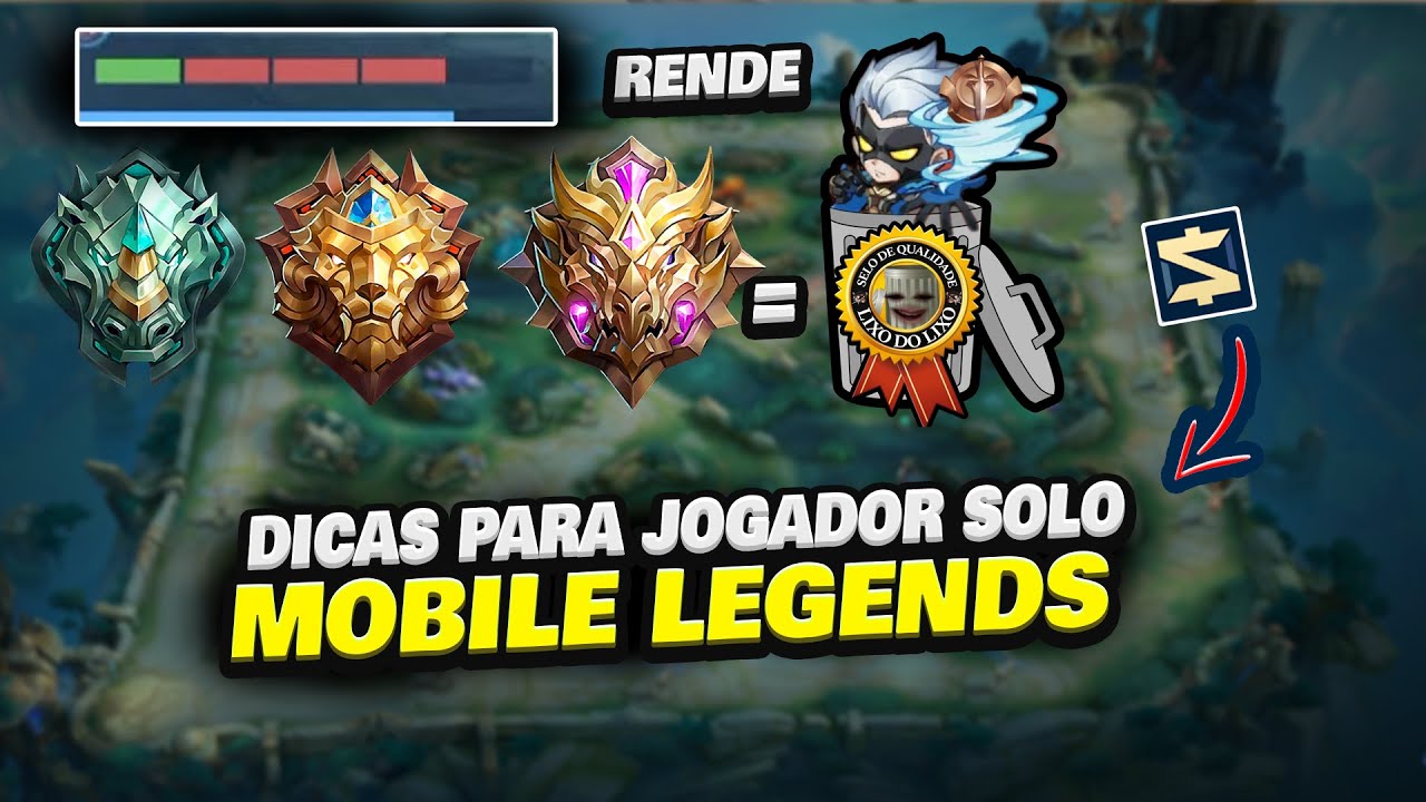 COMO SAIR do EPICO, LENDA E MITICO JOGANDO SOLO? VARIAS DICAS | Mobile Legends