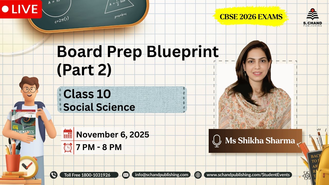 Board Prep Blueprint (Part 2) | CBSE | 2026 | Class 10 - Social Science | S Chand School Education