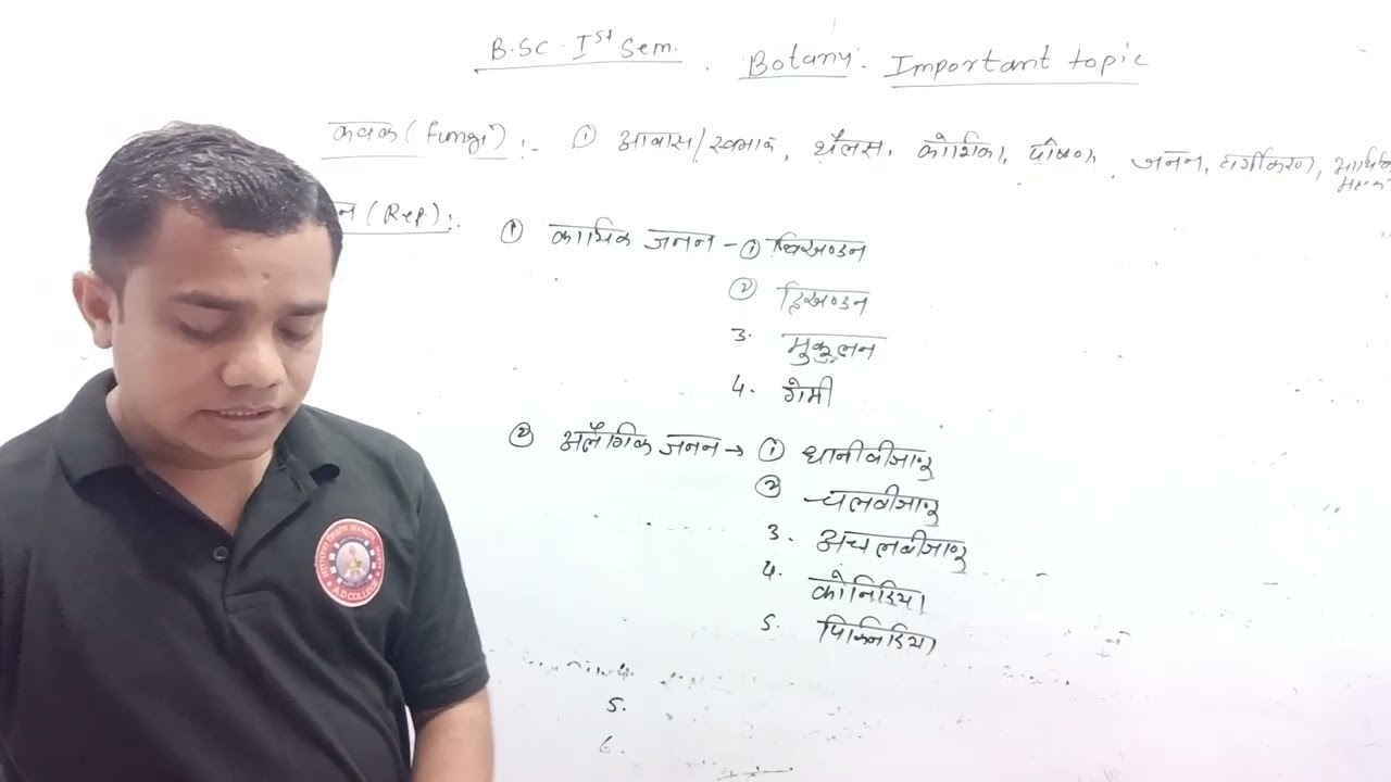 B.Sc. I Sem : Botany Important Questions 