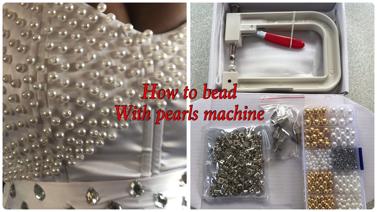 How To Bead With  The Beading Machine And Fix Rhinestones /DIY/ beginners friendly