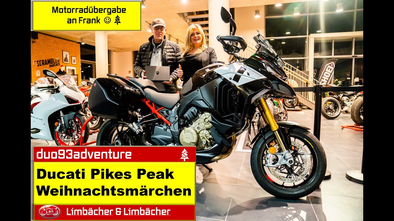 Ducati Multistrada V4 Pikes Peak Motorradübergabe. Umstieg von einer BMW R1250GS auf Ducati.