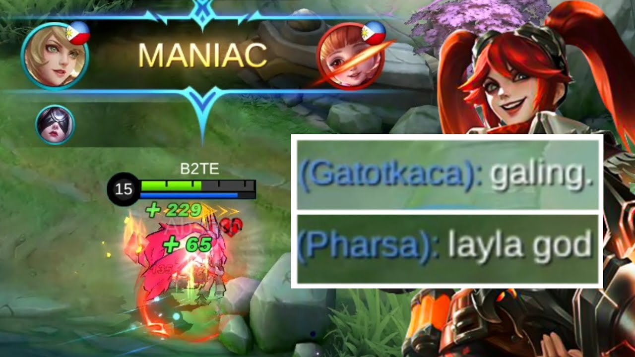 GRABE DAMAGE NI LAYLA MAPAPATAKBO KA TALAGA | MLBB