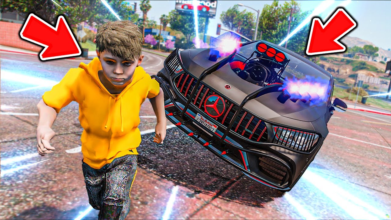 سيارة متطورة تتحكم عن بعد تطاردني !! : فلم قراند