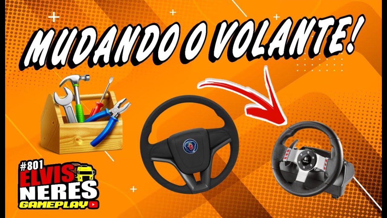 TROCANDO O VOLANTE G27 POR VOLANTE DA SCANIA PASSO A PASSO