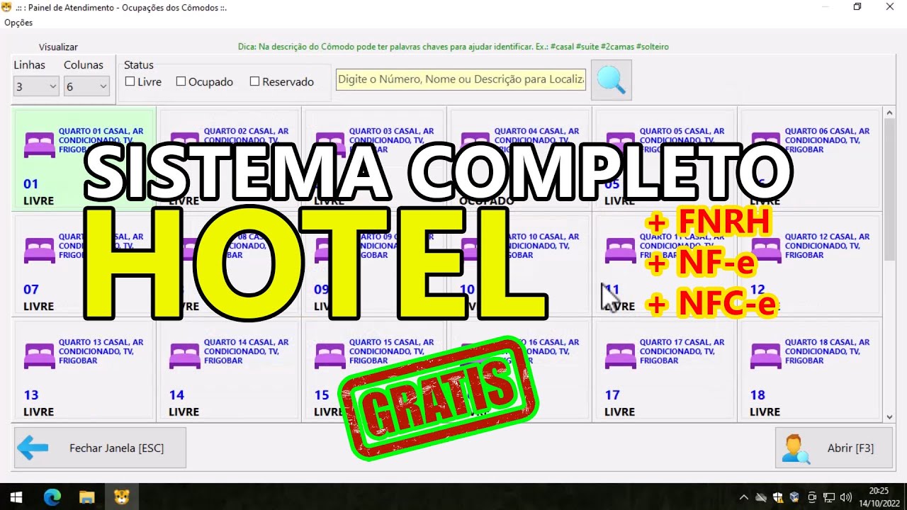 O MELHOR SISTEMA PARA HOTEIS COMPLETO E FÁCIL COM NF-e