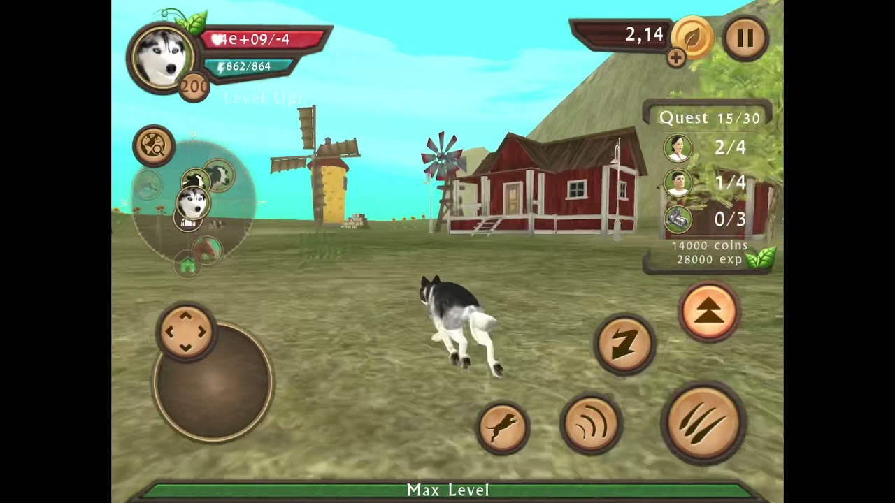 Killing all bosses in dog sim 💕