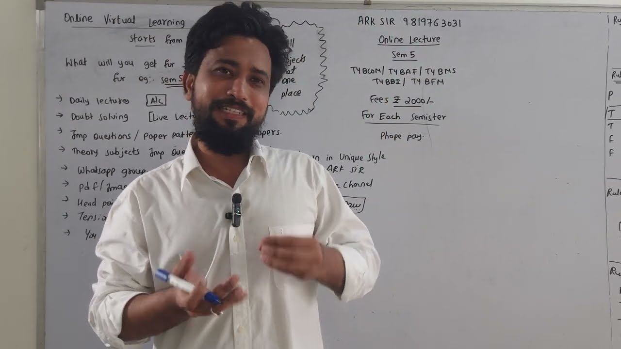 Tybcom sem5 Exam Preparation |Tybcom sem5 Mumbai University Exam Imp questions