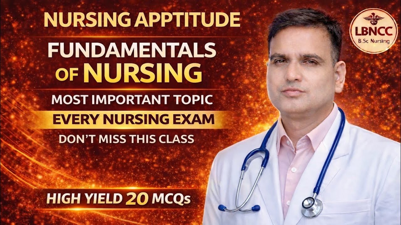 Fundamental of nursing LIVE Class | BSc Nursing Entrance Exam | UP CNET/CPET