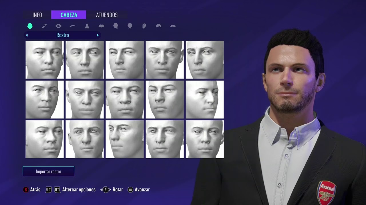 How to Create Mikel Arteta face in fifa21