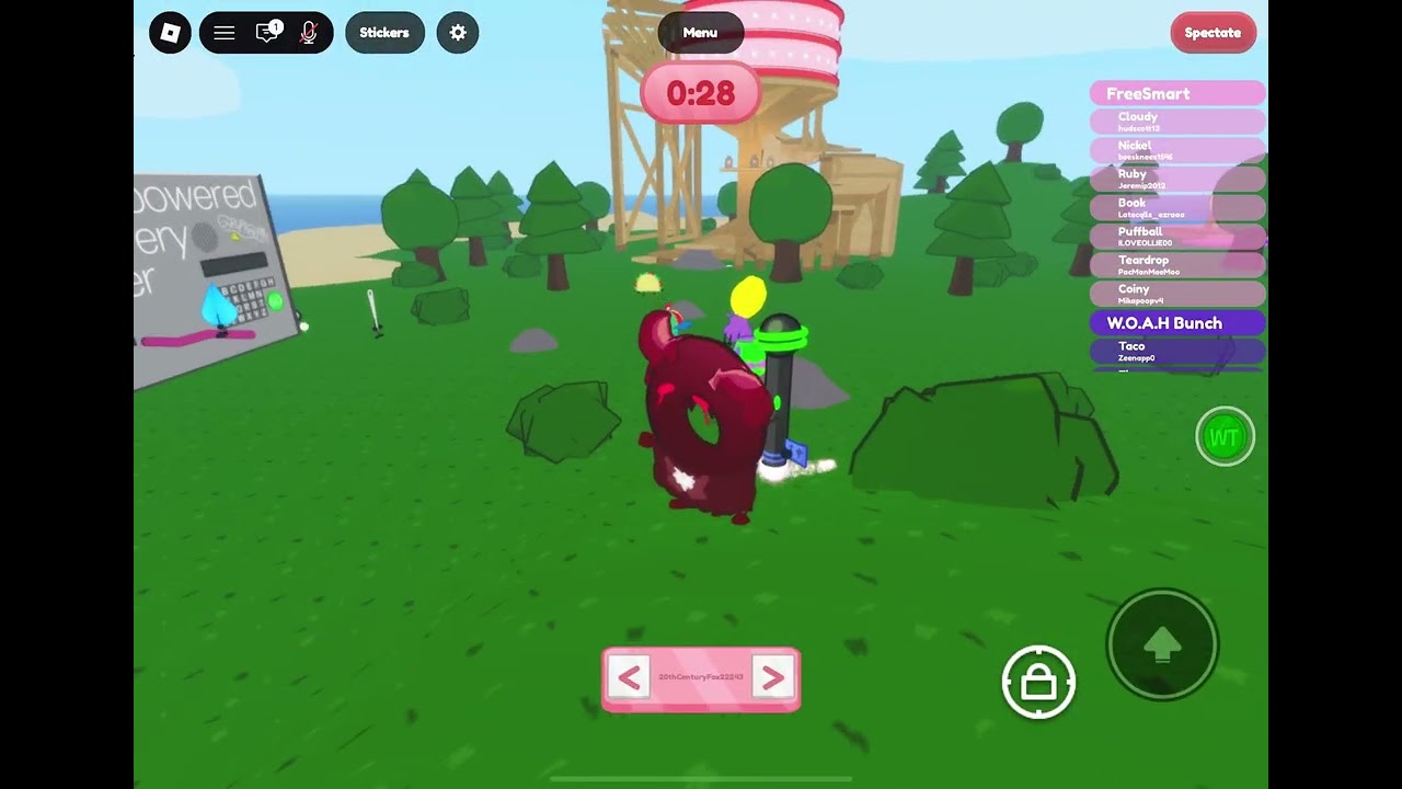 Flying Coiny in BFDIA Roblox 