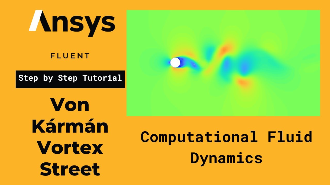Учебное пособие по Ansys Fluent для начинающих | Обтекание цилиндра | Переходный процесс | Вихрев...