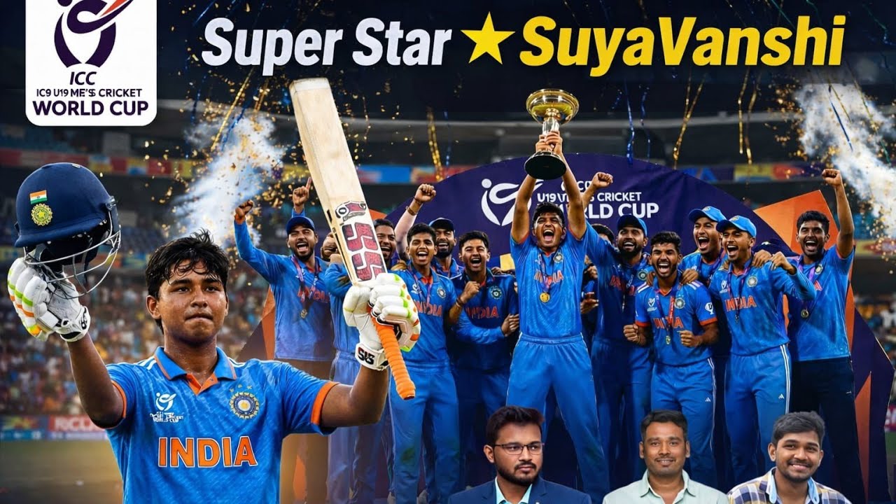 India U19 Lifts the Trophy🏆 #cricket #crickethighlights #vaibhavsooryavanshi #ipl #viratkohli #dhoni