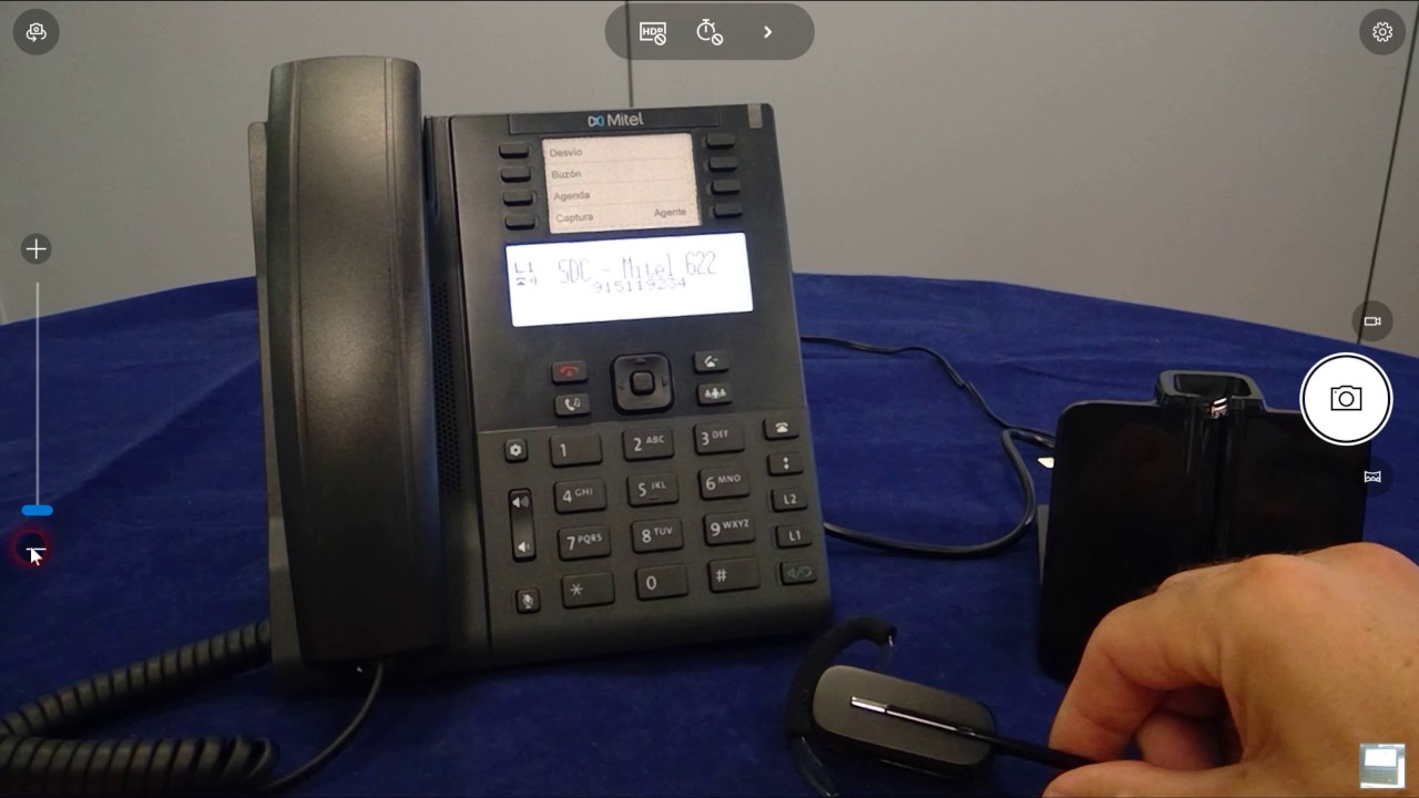 Plantronics CS540. Configuración Mitel 6865