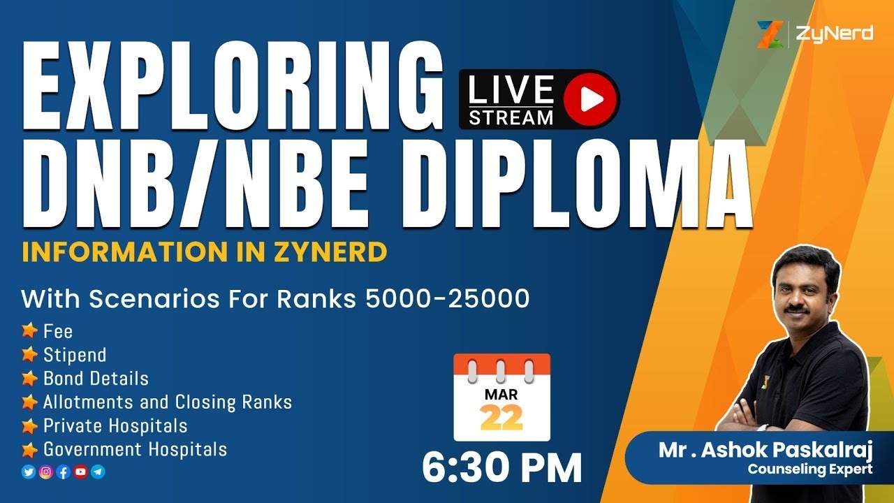 Exploring DNB / NBE Diploma Information in ZyNerd 𝗙𝗿𝗲𝗲 𝗹𝗶𝘃𝗲 𝘄𝗲𝗯𝗶𝗻𝗮𝗿 !!!