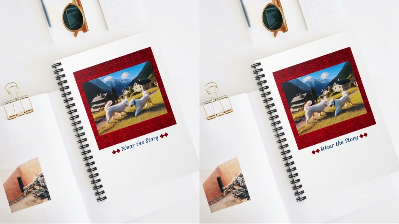 📓 Red Hmong Pattern – Wear the Story, Write Your Own