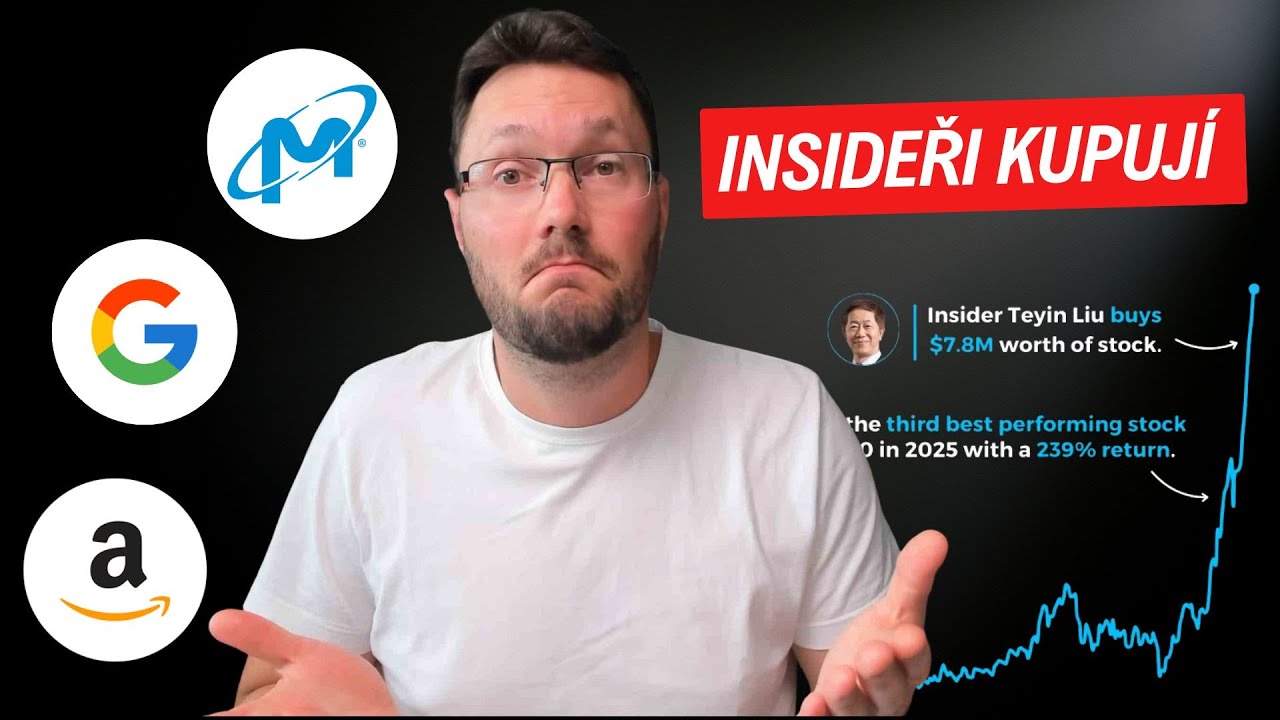 GOOGLE, MICRON AMAZON: Insider NÁKUP za 8 MILIONŮ USD! 🚨 CO VĚDÍ A MY NE?