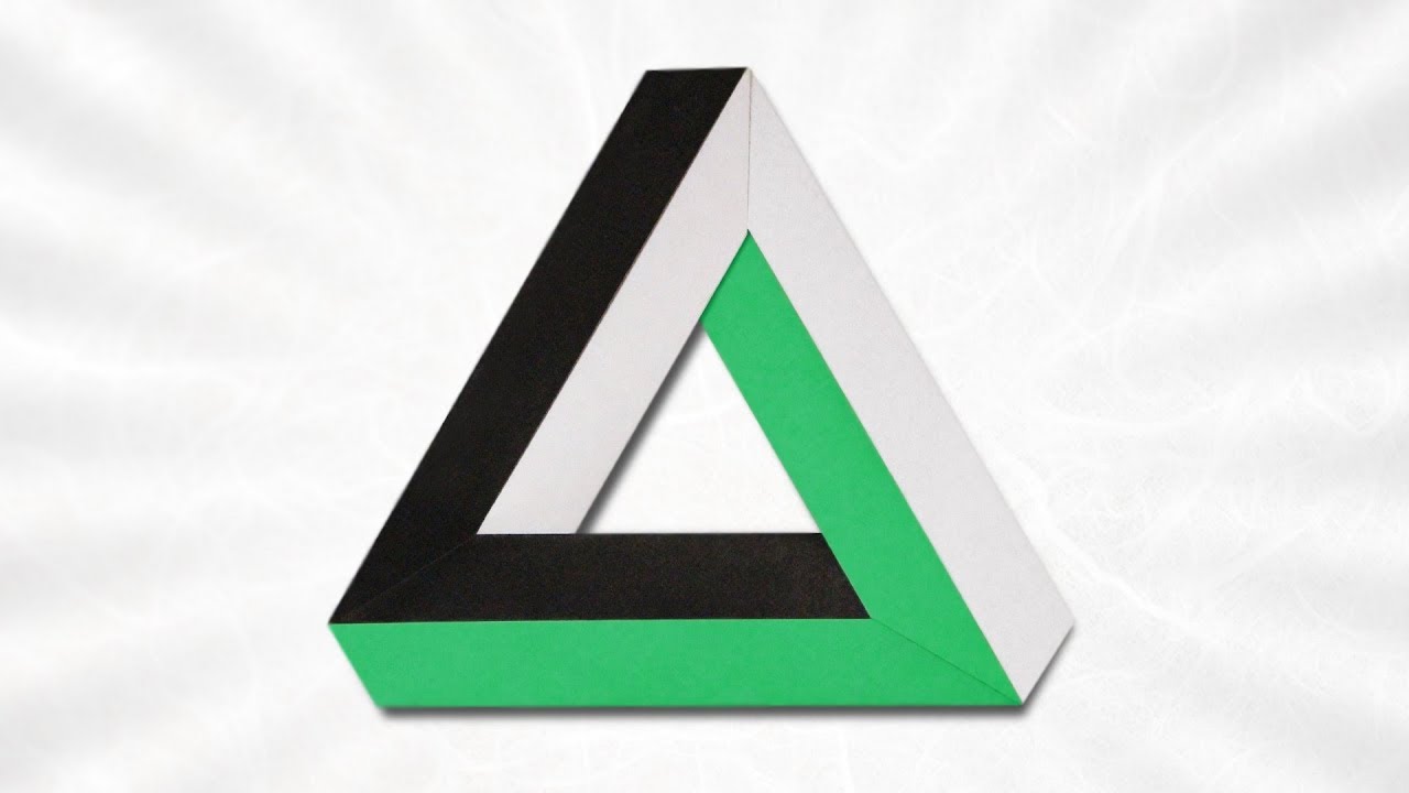 Origami Penrose Triangle (Alessandro Beber)