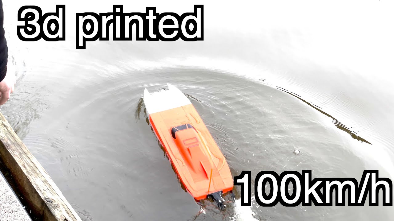 Fully 3d printed rc boat cat.one560 100km/h