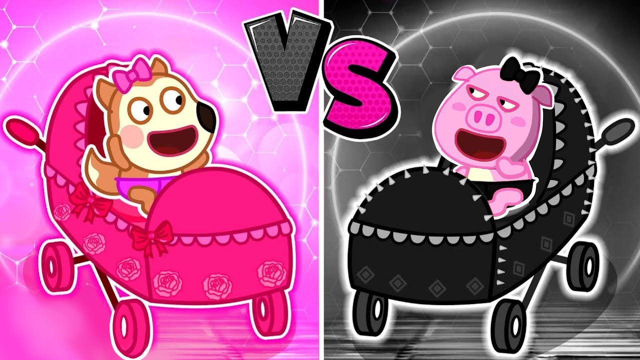 Carrinho Rosa Para A Bebê Jenny E Carrinho Preto Para A Bebê Piggy! Qual É Mais Bonito? -Pixel Pulse