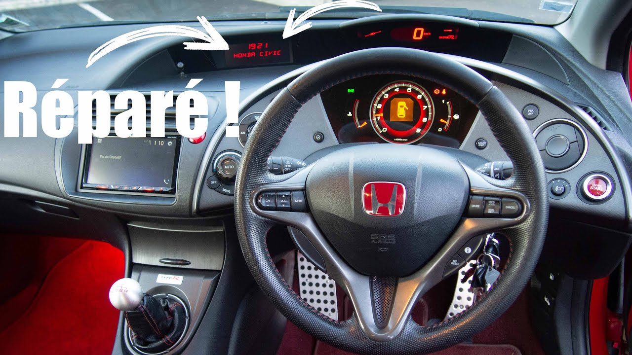 TUTO R&eacute;paration Ecran Autoradio Honda Civic 8 MK8 FN2 FN1 FN3 FK2