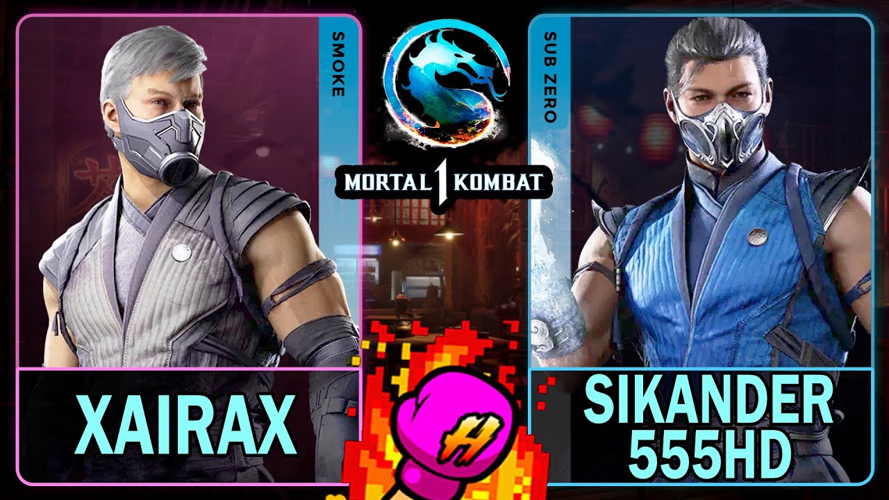MK1 Xairax (SMOKE) VS Sikander555HD (SUB-ZERO)🥊Mortal Kombat 1🥊4K 60ᶠᵖˢ