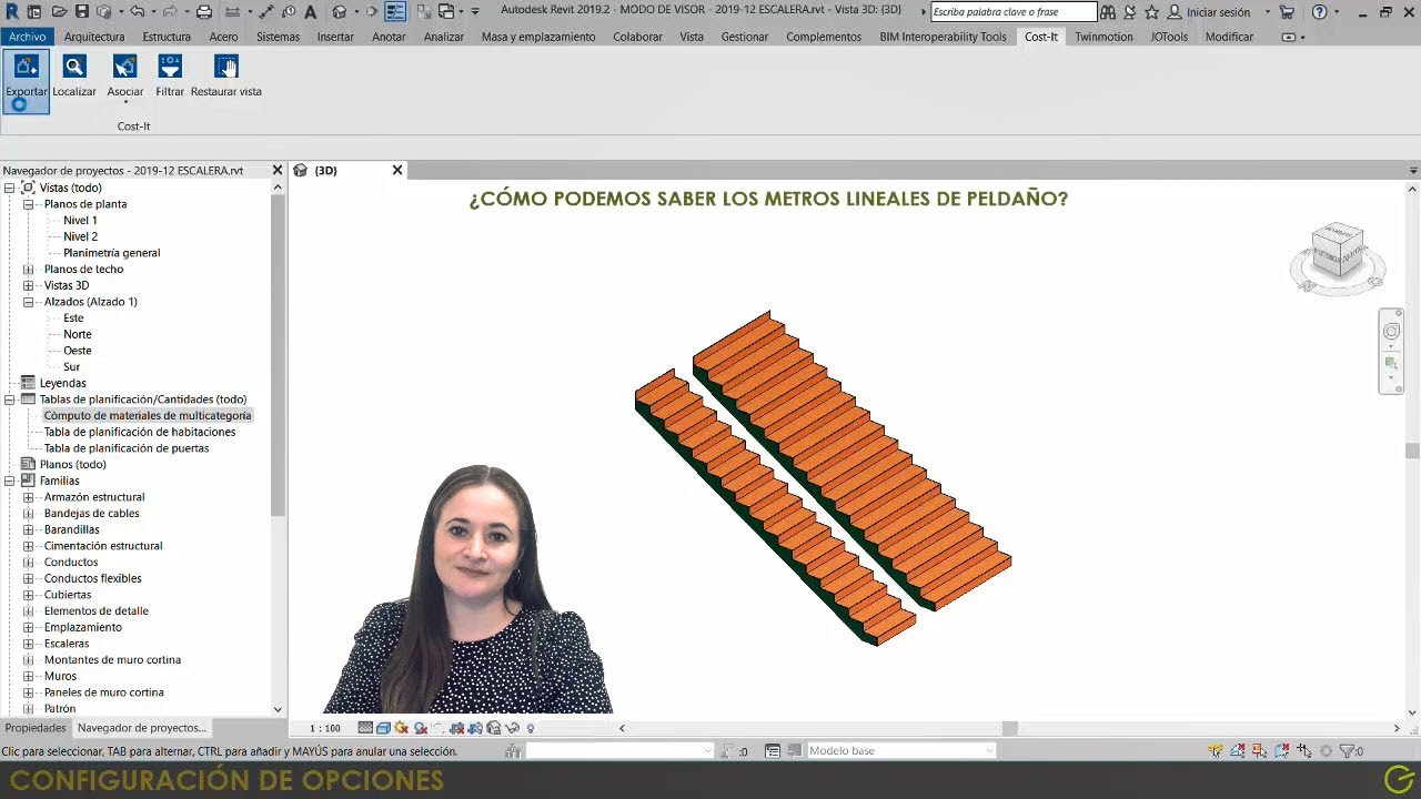 HISTORIA DE UNA ESCALERA 2 con Revit y Presto