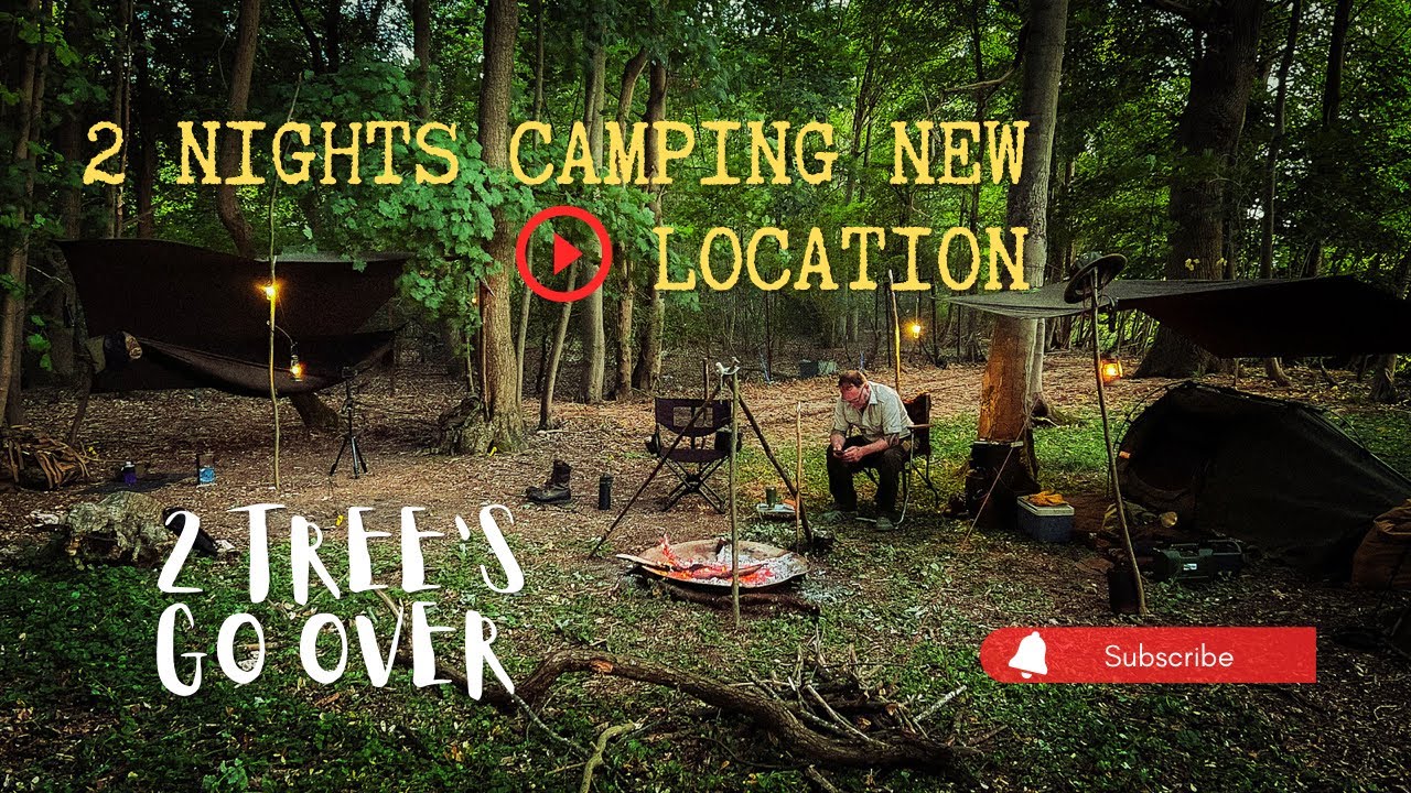 2 Night Camp New Location -  2 Fallen Trees - New Products -  Hammock - DD superlight A frame Tent